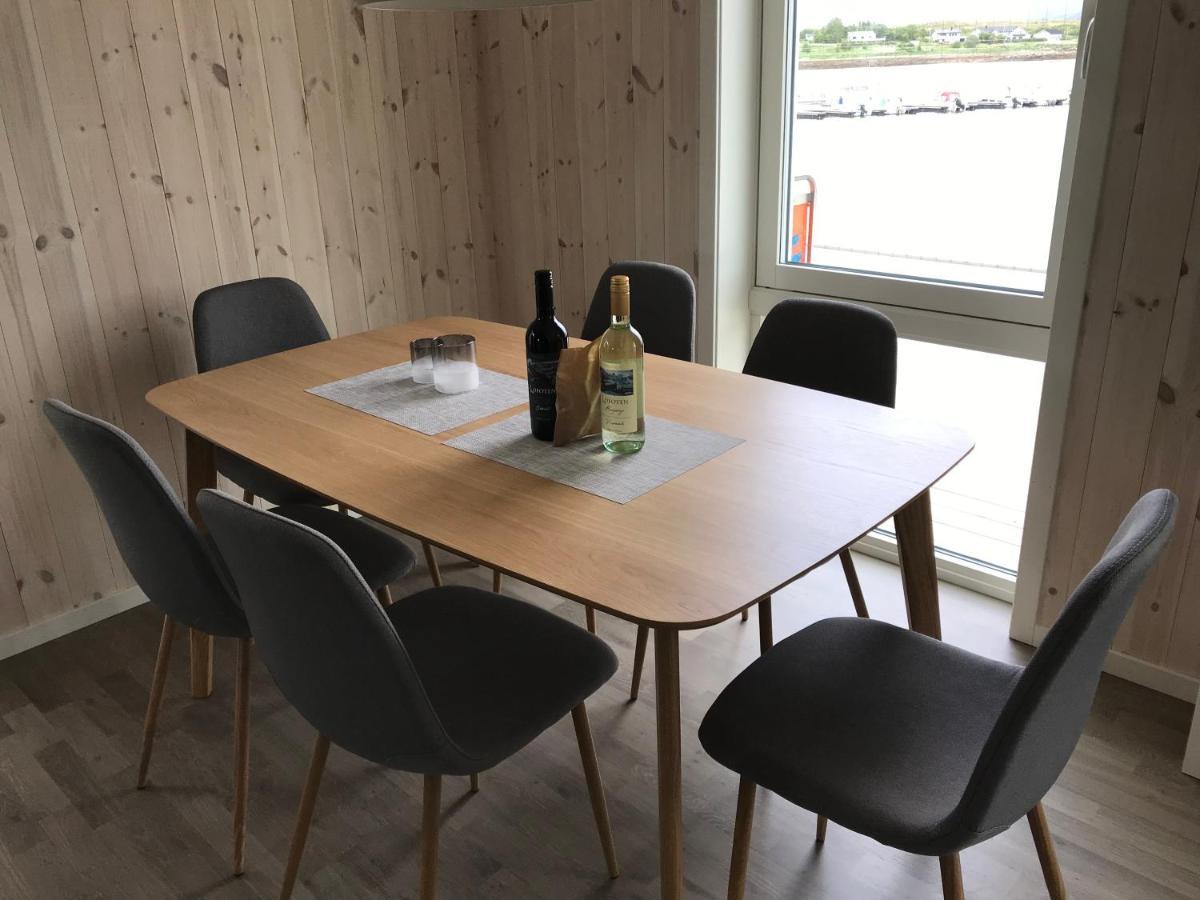 Nappstraumen Seafront Cabin Leknes Bagian luar foto