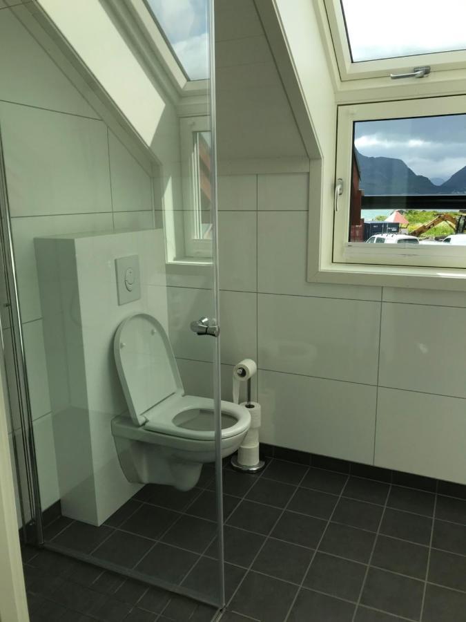 Nappstraumen Seafront Cabin Leknes Bagian luar foto