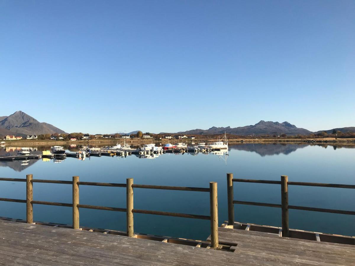 Nappstraumen Seafront Cabin Leknes Bagian luar foto