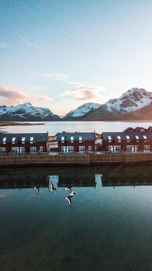 Nappstraumen Seafront Cabin Leknes Bagian luar foto